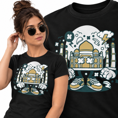 KOSZULKA DAMSKA  ANIMOWANA TAJ MAHAL